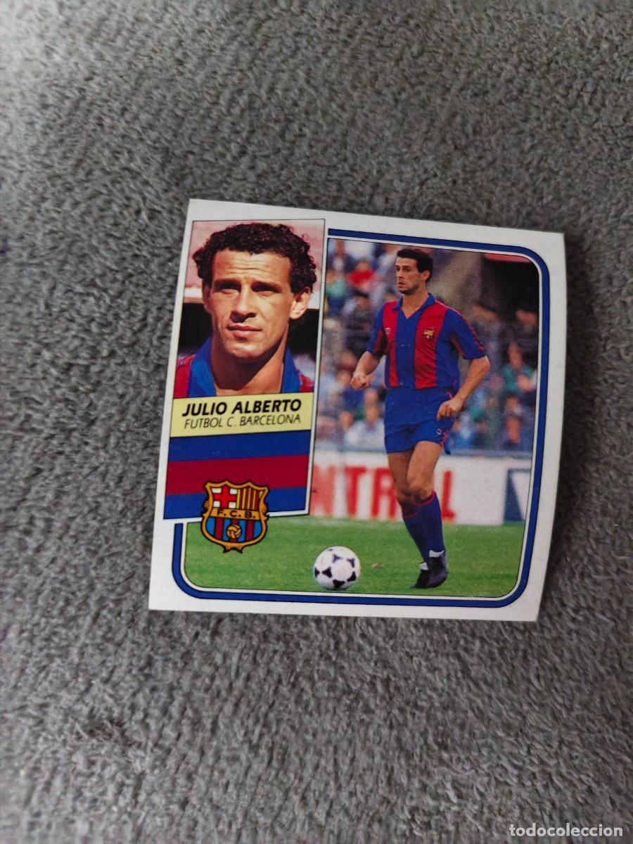Cromos de f&uacute;tbol: EDICIONES ESTE 89 90 JULIO ALBERTO FC BARCELONA 1989 1990 DESPEGADO RECUPERADO ALBUM AAQ