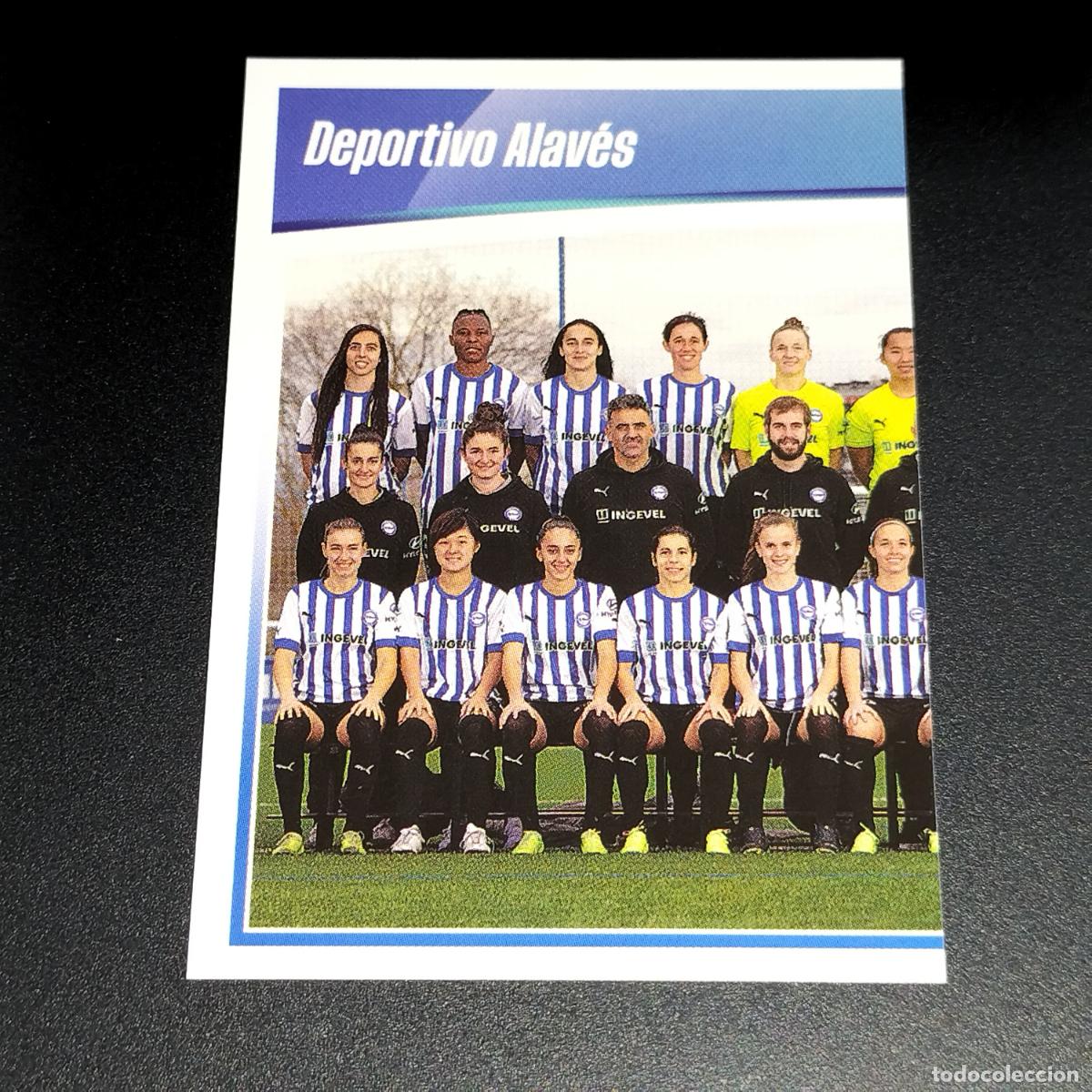 Cromos de f&uacute;tbol: N&ordm; 3 EQUIPO PLANTILLA DEPORTIVO ALAVES CROMOS FINETWORK LIGA F FEMENINA PANINI 2022 2023 22 23
