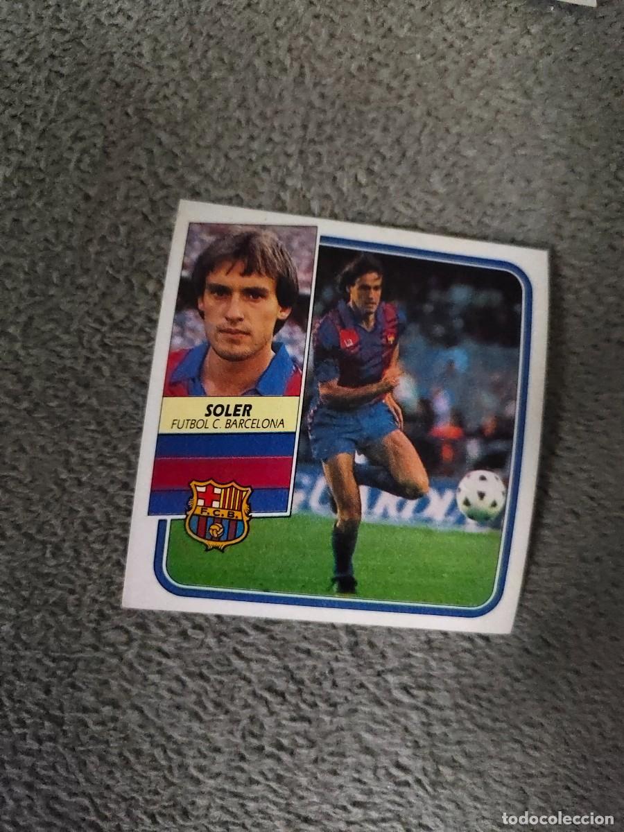 Cromos de f&uacute;tbol: EDICIONES ESTE 89 90 SOLER FC BARCELONA 1989 1990 DESPEGADO RECUPERADO ALBUM AAQ