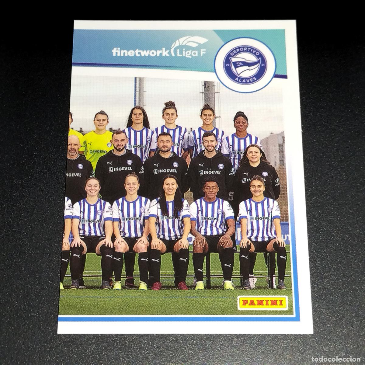 Cromos de f&uacute;tbol: N&ordm; 4 EQUIPO PLANTILLA DEPORTIVO ALAVES CROMOS FINETWORK LIGA F FEMENINA PANINI 2022 2023 22 23
