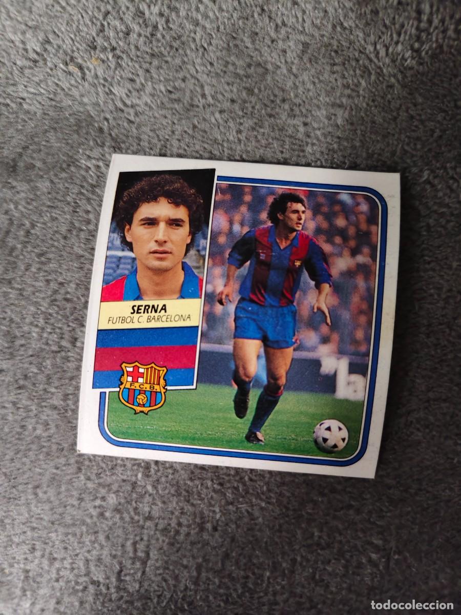 Cromos de f&uacute;tbol: EDICIONES ESTE 89 90 SERNA FC BARCELONA 1989 1990 DESPEGADO RECUPERADO ALBUM AAQ