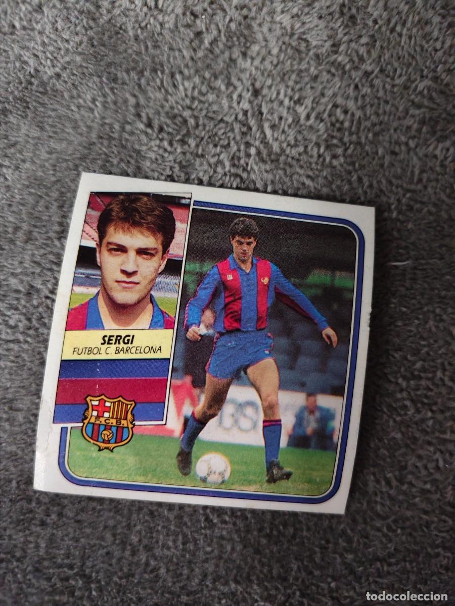Cromos de f&uacute;tbol: EDICIONES ESTE 89 90 SERGI FC BARCELONA 1989 1990 DESPEGADO RECUPERADO ALBUM AAQ