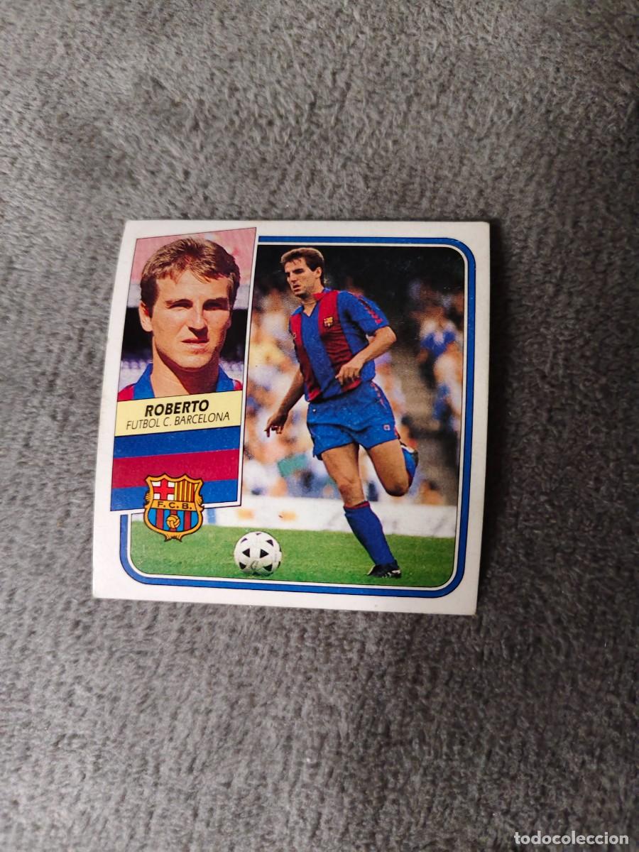 Figurine di Calcio: EDICIONES ESTE 89 90 ROBERTO FC BARCELONA 1989 1990 DESPEGADO RECUPERADO ALBUM AAQ