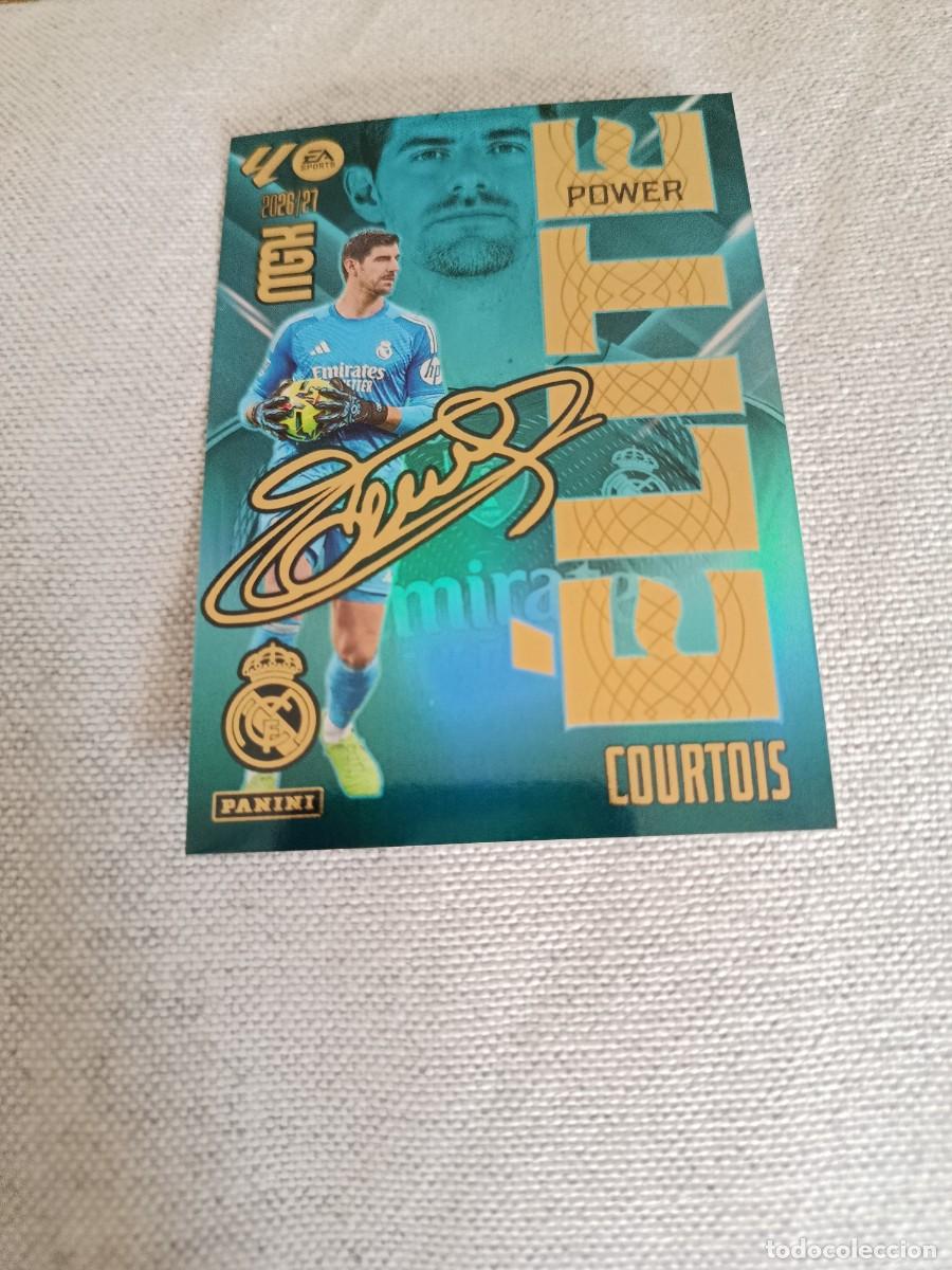 Cromos de f&uacute;tbol: Megacracks 26/27. 4P- Courtois. Real Madrid. Elite power.