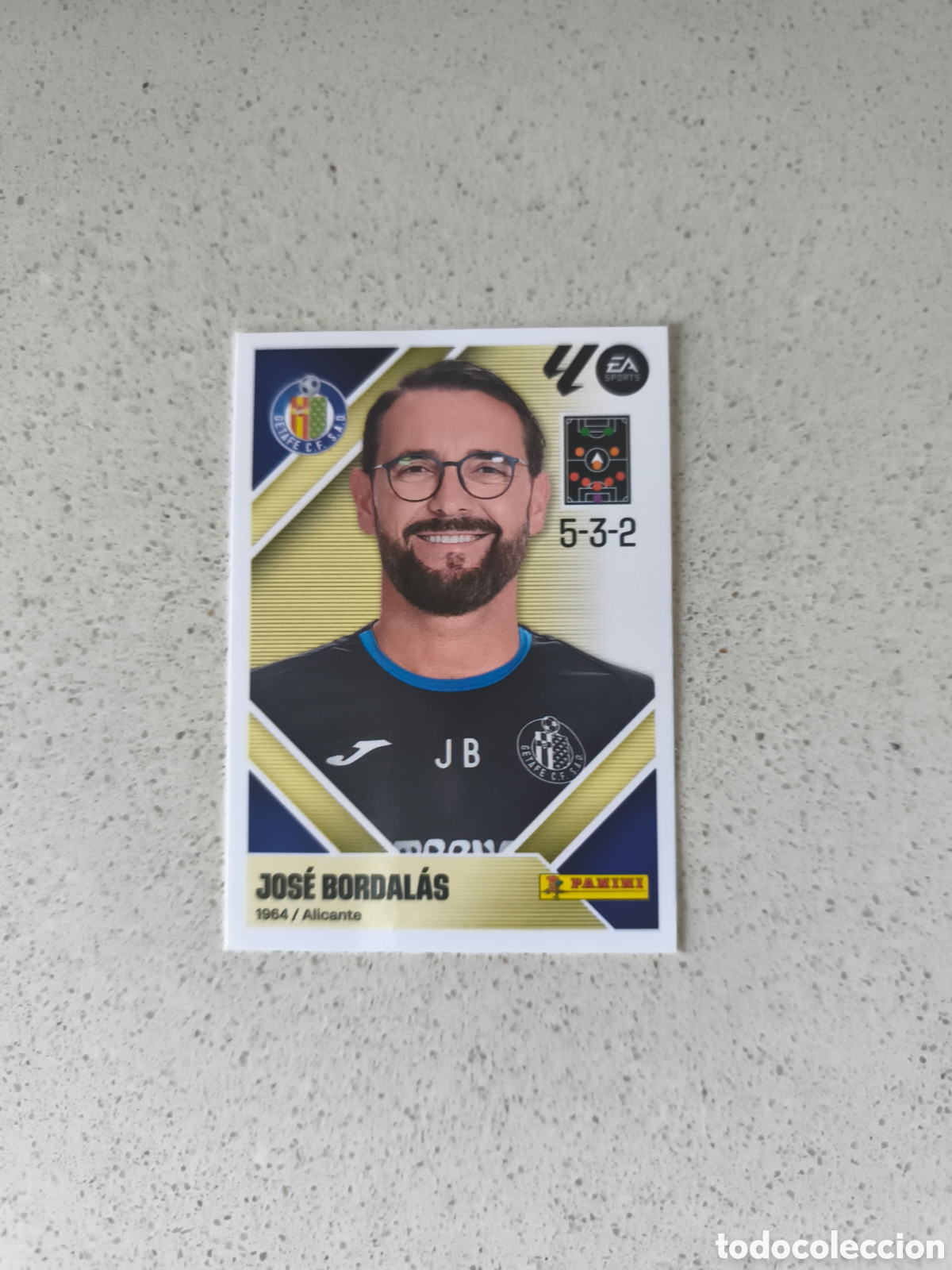 Cromos de f&uacute;tbol: CROMO N&Uacute;MERO 2 JOSE BORDALAS GETAFE. LIGA ESTE 26/27. PANINI.