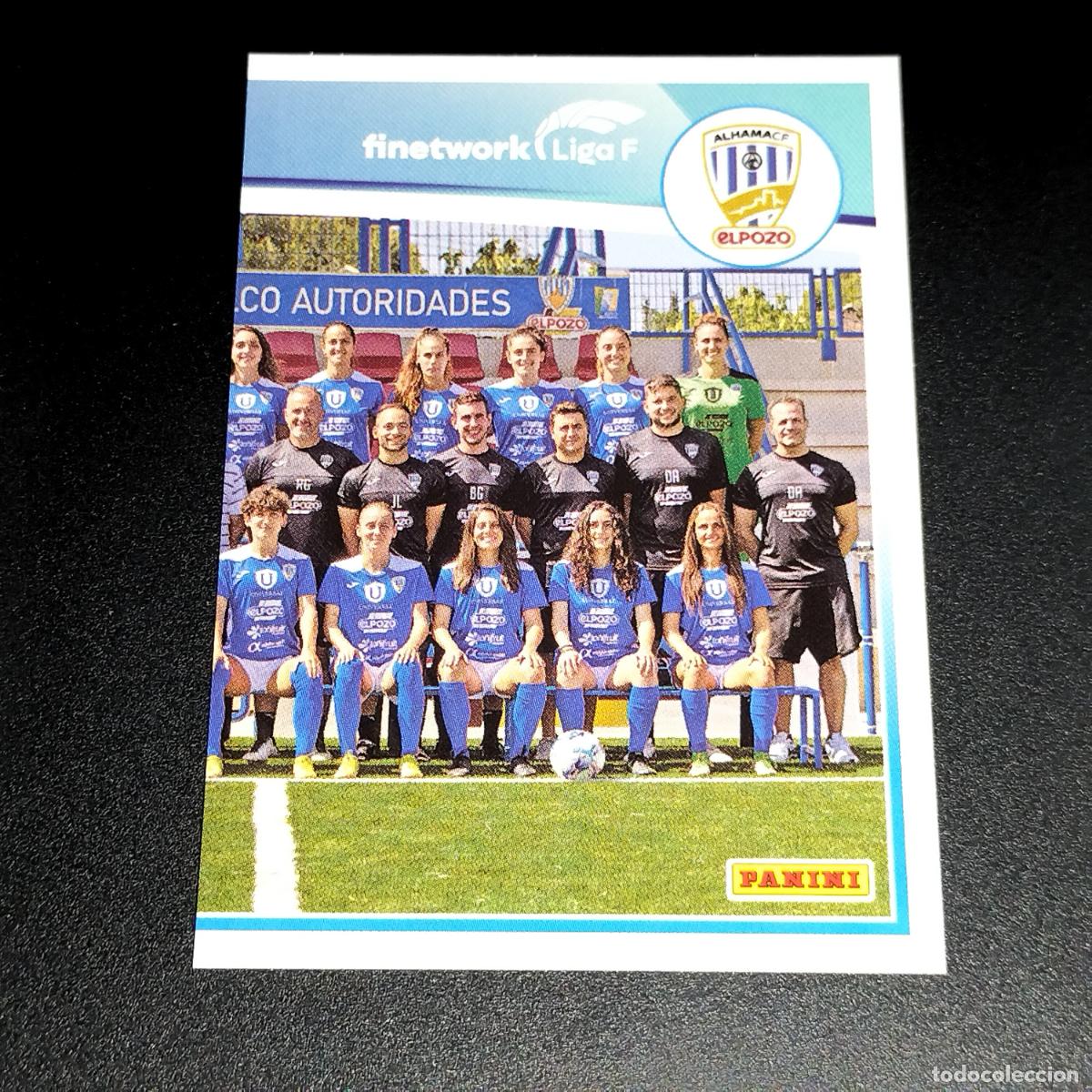 Cromos de f&uacute;tbol: N&ordm; 7 EQUIPO PLANTILLA ALHAMA EL POZO CROMOS FINETWORK LIGA F FEMENINA PANINI 2022 2023 22 23