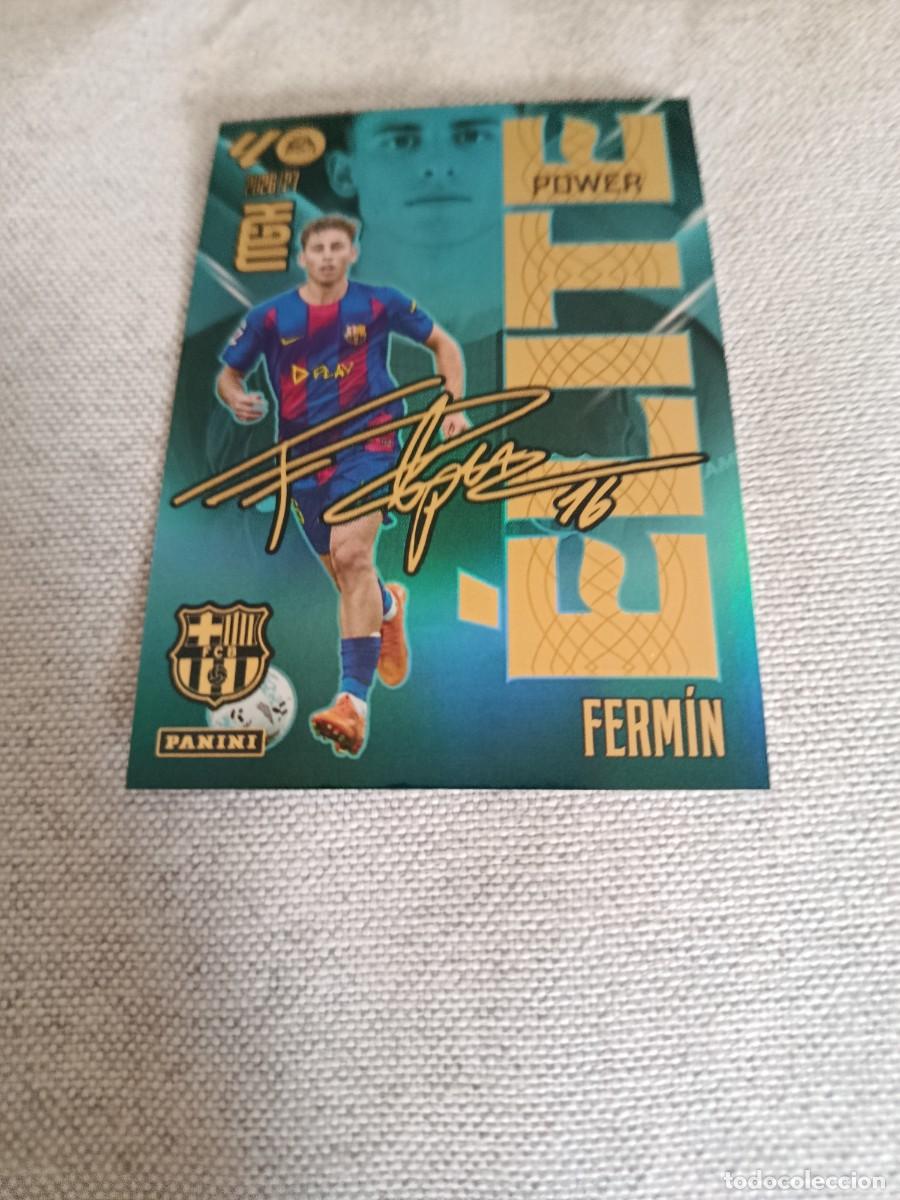Cromos de f&uacute;tbol: Megacracks 26/27. 6P- Ferm&iacute;n. Barcelona. Elite power.