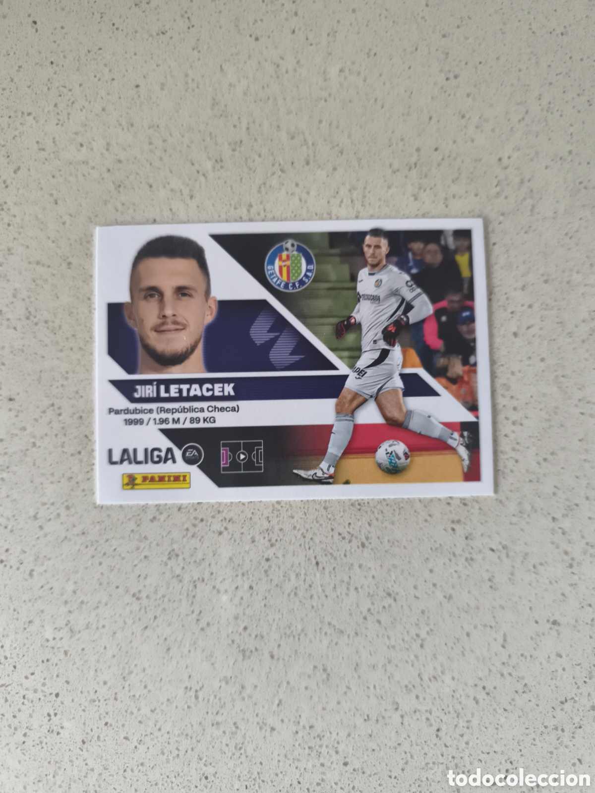 Cromos de f&uacute;tbol: CROMO N&Uacute;MERO 4 LETACEK GETAFE. LIGA ESTE 26/27. PANINI.