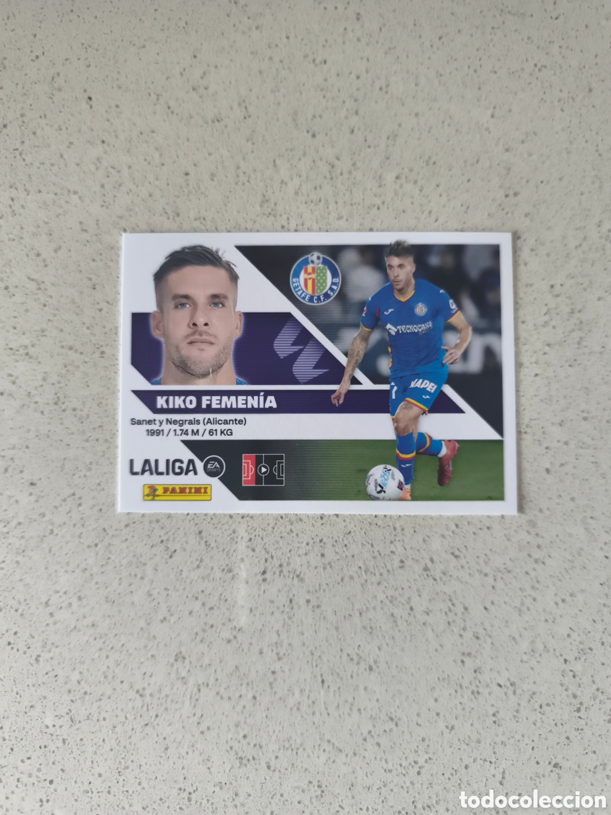 Cromos de f&uacute;tbol: CROMO N&Uacute;MERO 5 KIKO FEMENIA GETAFE. LIGA ESTE 26/27. PANINI.