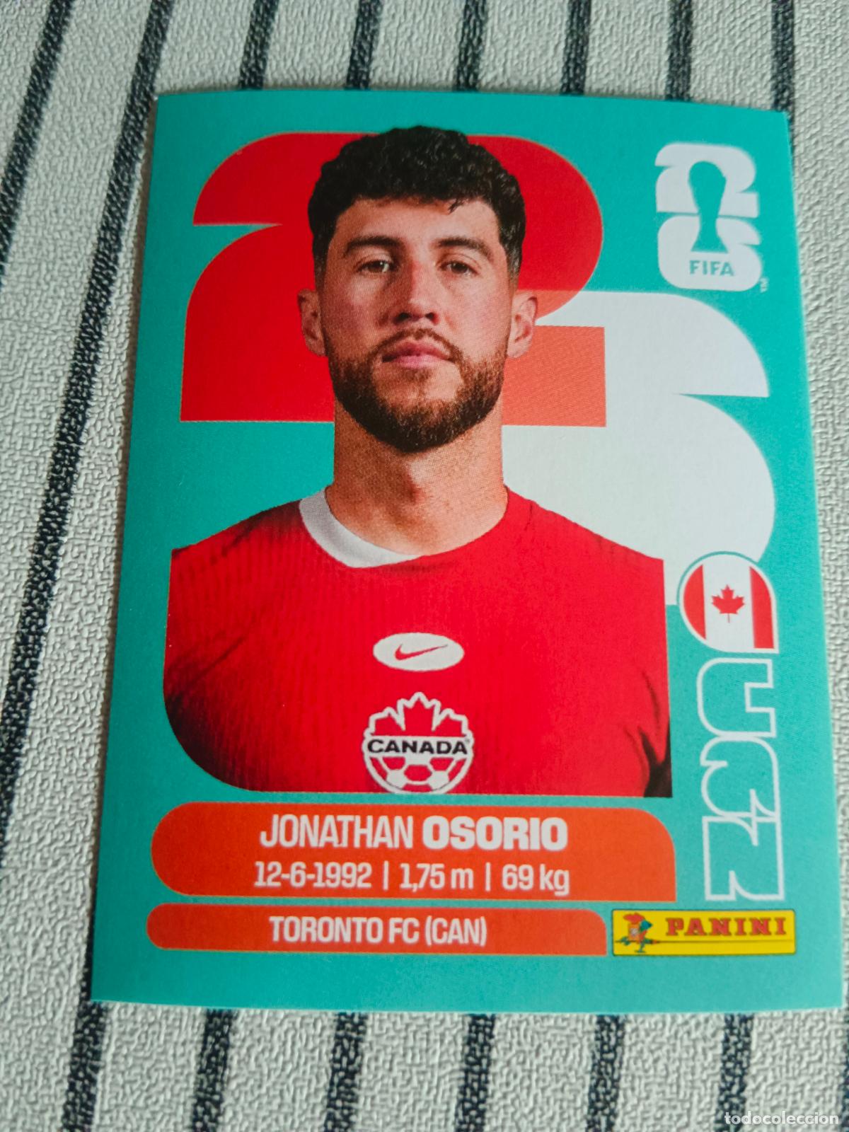 Cromos de f&uacute;tbol: MUNDIAL 2026 ESTADOS UNIDOS USA MEXICO MEJICO CANADA CAN 12 CAN12 OSORIO CANADA CAMISETA