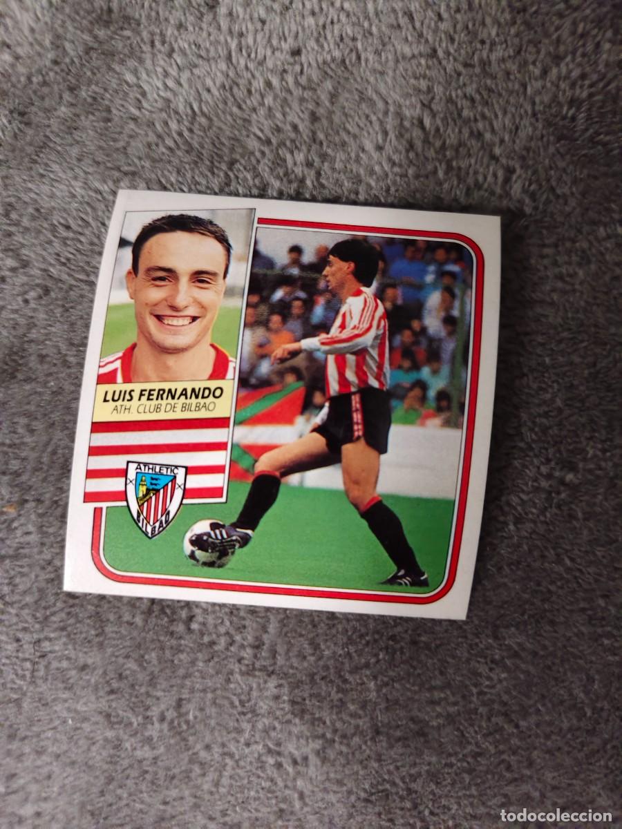 Cromos de f&uacute;tbol: EDICIONES ESTE 89 90 LUIS FERNANDO ATHLETIC CLUB BILBAO 1989 1990 DESPEGADO RECUPERADO ALBUM AAQ