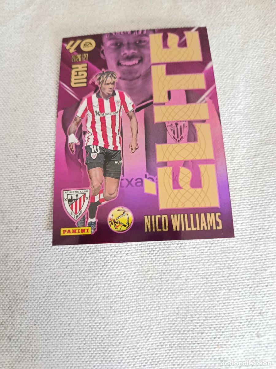 Cromos de f&uacute;tbol: Megacracks 26/27. 12- Nico Williams. Athletic de Bilbao. Elite.
