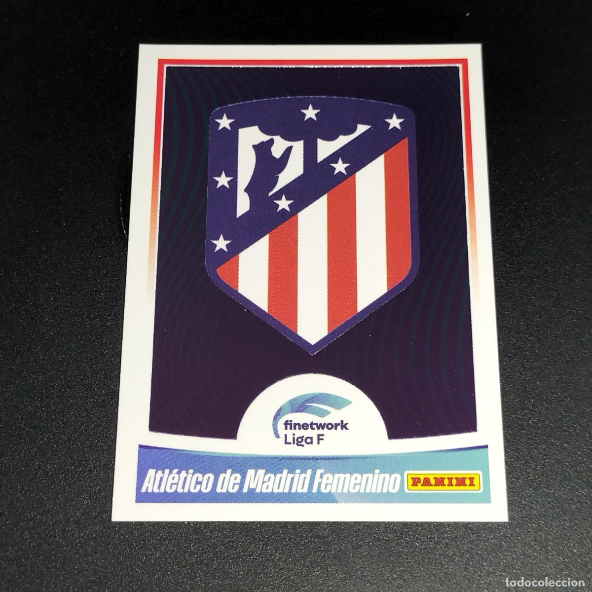 Cromos de f&uacute;tbol: N&ordm; 11 ESCUDO LOGO AT ATLETICO DE MADRID CROMOS FINETWORK LIGA F FEMENINA PANINI 2022 2023 22 23