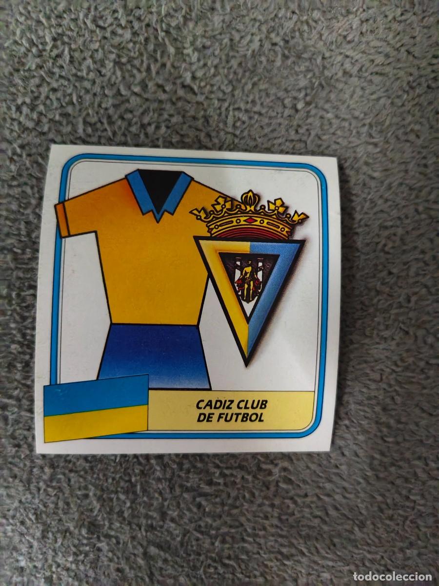 Cromos de f&uacute;tbol: EDICIONES ESTE 89 90 ESCUDO CADIZ C.F. 1989 1990 DESPEGADO RECUPERADO ALBUM AAQ