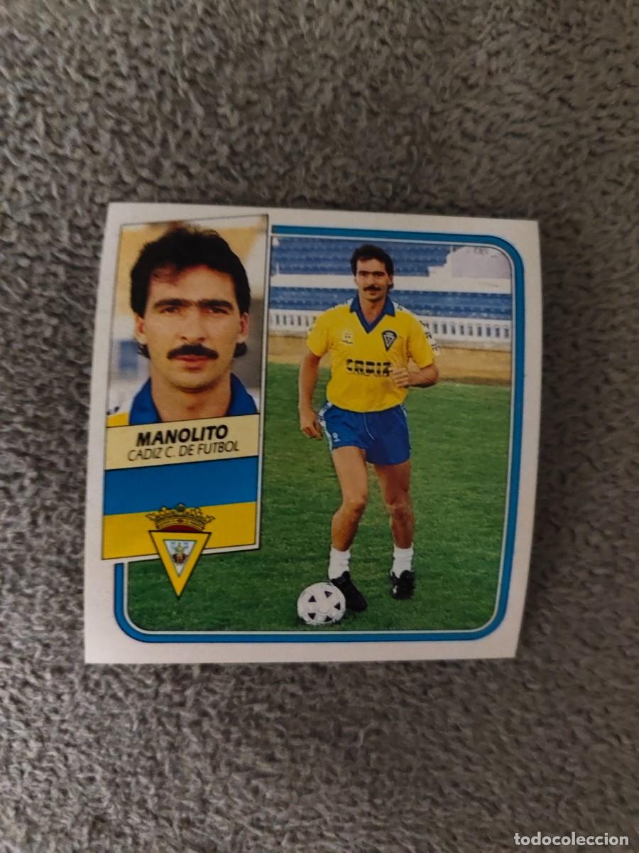 Cromos de f&uacute;tbol: EDICIONES ESTE 89 90 MANOLITO CADIZ C.F. 1989 1990 DESPEGADO RECUPERADO ALBUM AAQ