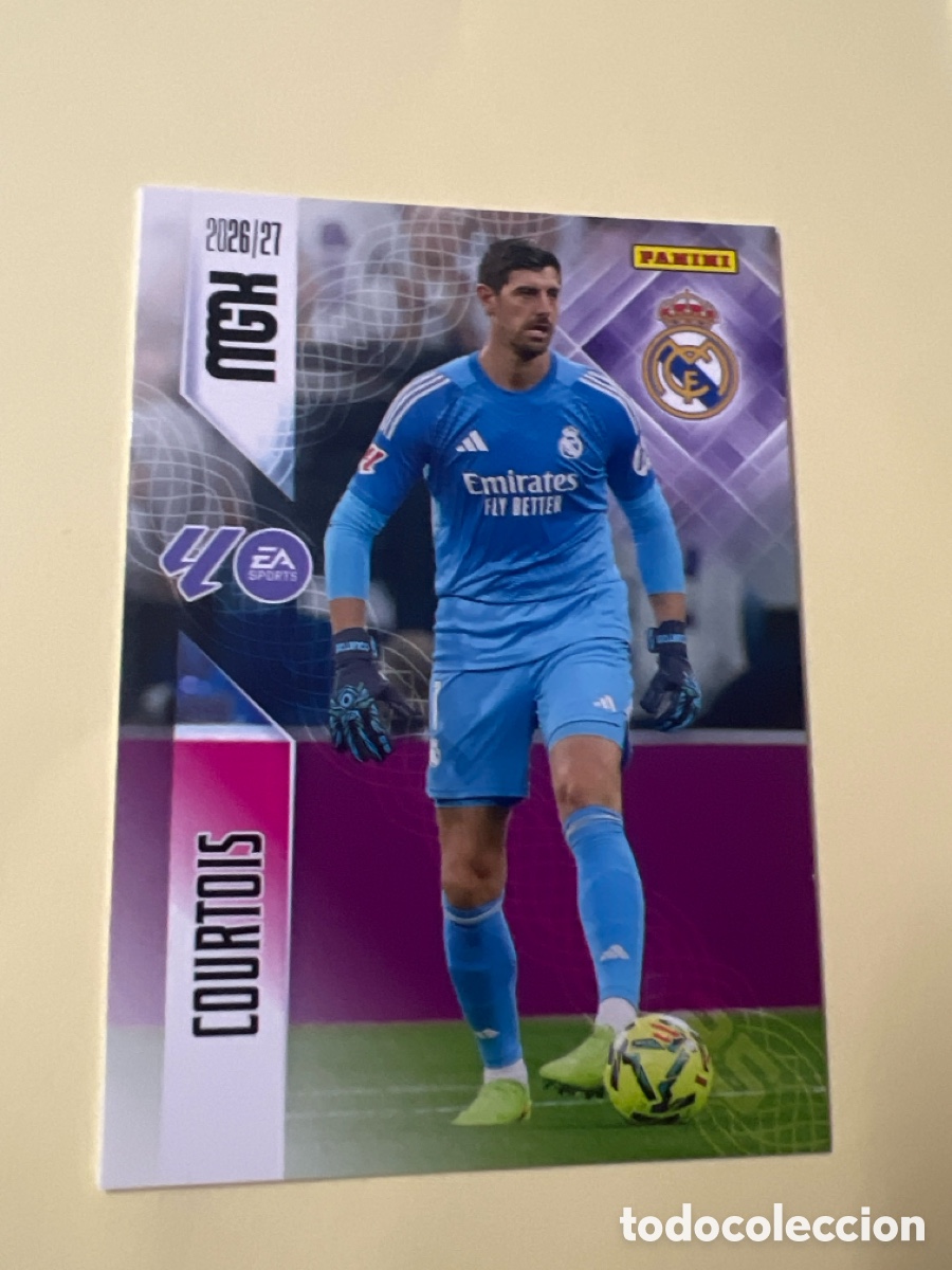 Cromos de f&uacute;tbol: C5531. 218 COURTOIS REAL MADRID MEGACRACKS MGK 26 27 PANINI 2026 2027