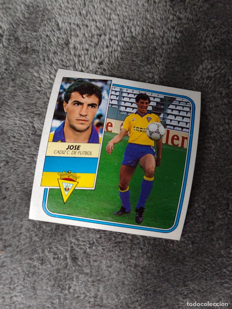 Fu&szlig;ball-Sticker: EDICIONES ESTE 89 90 JOSE CADIZ C.F. 1989 1990 DESPEGADO RECUPERADO ALBUM AAQ