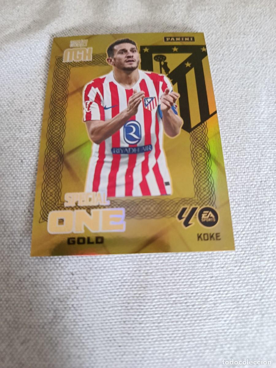 Fu&szlig;ball-Sticker: Megacracks 26/27. Koke. Atl&eacute;tico de Madrid. Special one gold.