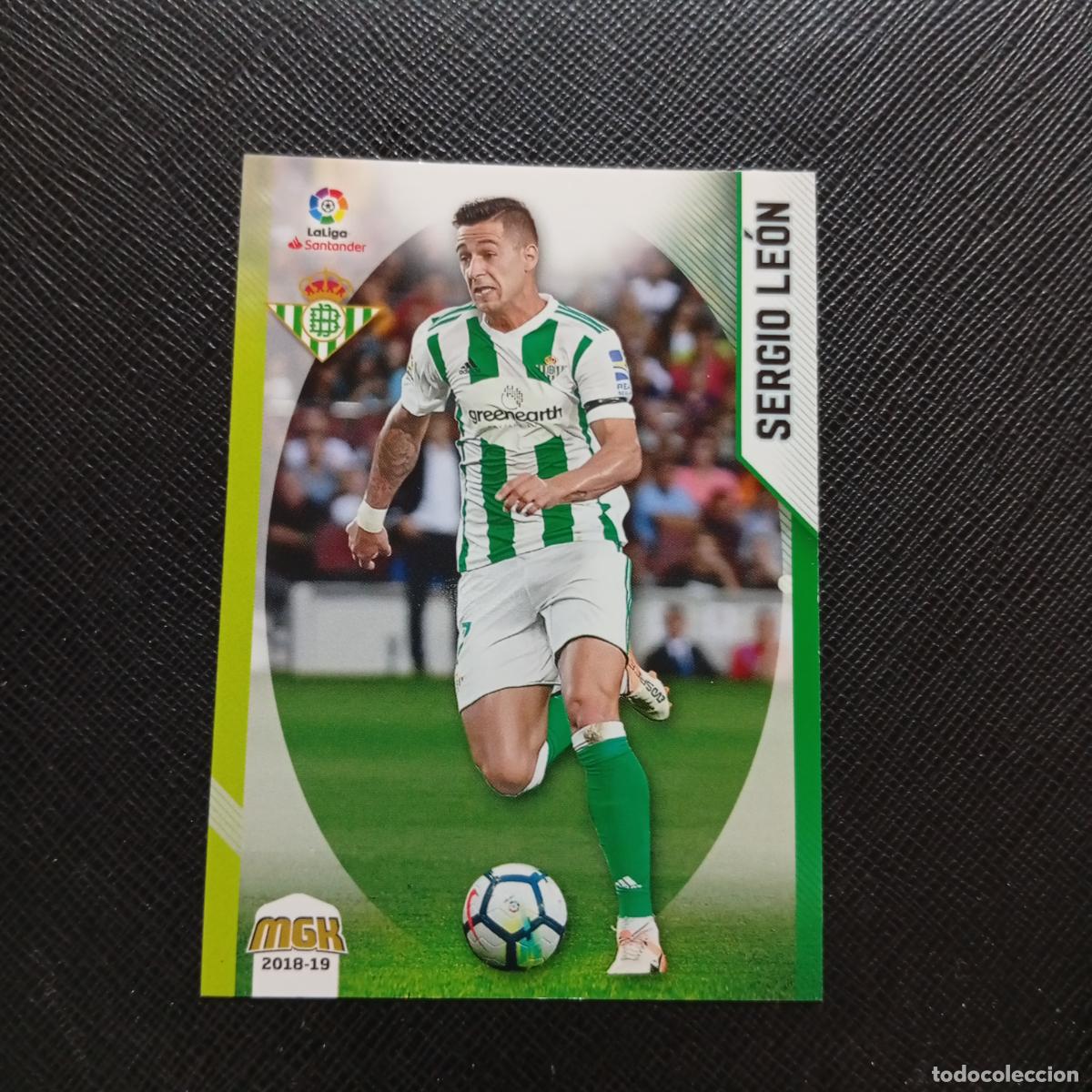 Cromos de Futebol: 126 SERGIO LEON REAL BETIS PANINI MEGACRACKS 2018 2019 CROMO FUTBOL 18 19 - (MD06/07-1) PG13 B