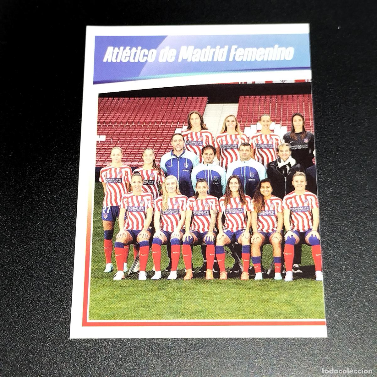 Cromos de f&uacute;tbol: N&ordm; 12 EQUIPO PLANTILLA AT ATLETICO DE MADRID CROMOS FINETWORK LIGA F FEMENINA PANINI 2022 2023 22 23