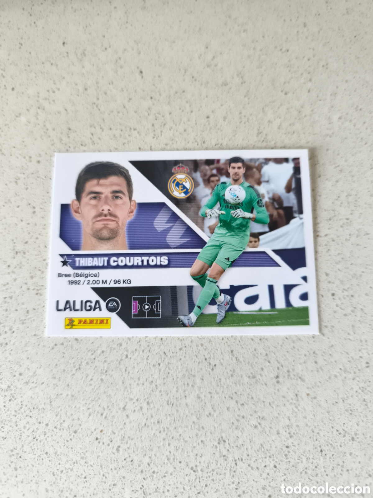 Cromos de f&uacute;tbol: CROMO N&Uacute;MERO 3 COURTOIS REAL MADRID. LIGA ESTE 26/27. PANINI.