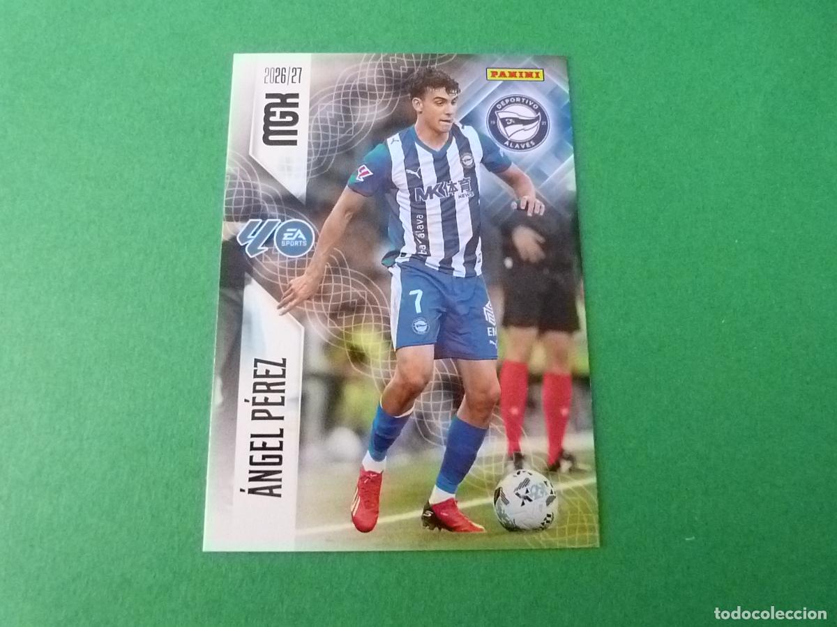Cromos de f&uacute;tbol: TRADING CARD FUTBOL ANGEL PEREZ DEPORTIVO ALAVES N&ordm; 33 LIGA MEGACRACKS 2026-2027/26-27 PANINI
