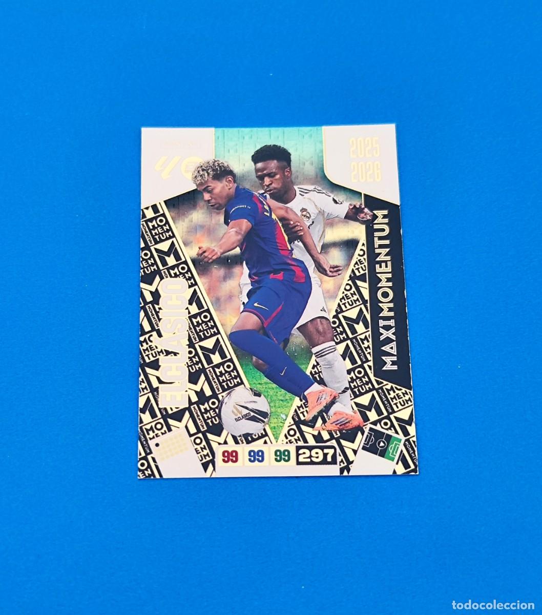 Cromos de f&uacute;tbol: Adrenalyn 2025 2026 / 25 26 Maxi Momentum El Cl&aacute;sico Vinicius Lamine Yamal
