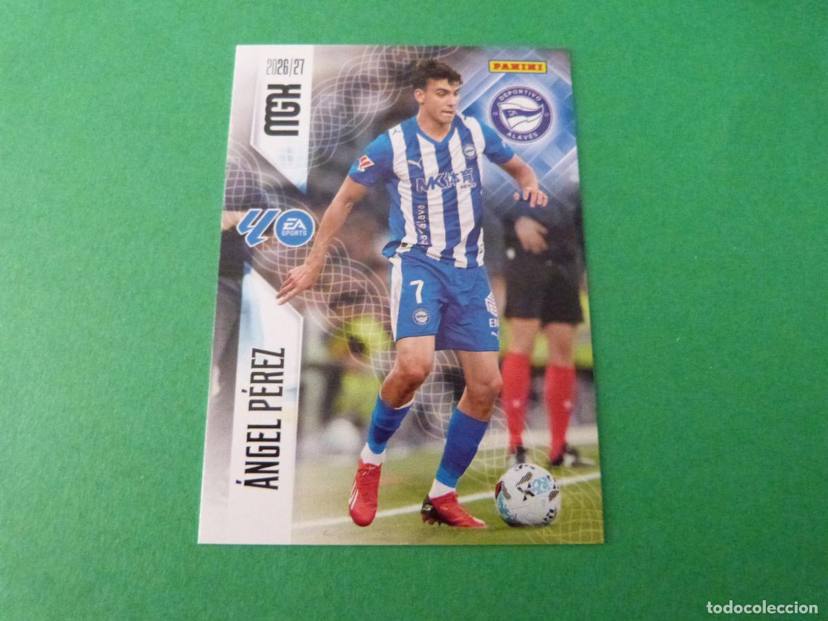 Cromos de f&uacute;tbol: TRADING CARD FUTBOL ANGEL PEREZ DEPORTIVO ALAVES N&ordm; 33 LIGA MEGACRACKS 2026-2027/26-27 PANINI