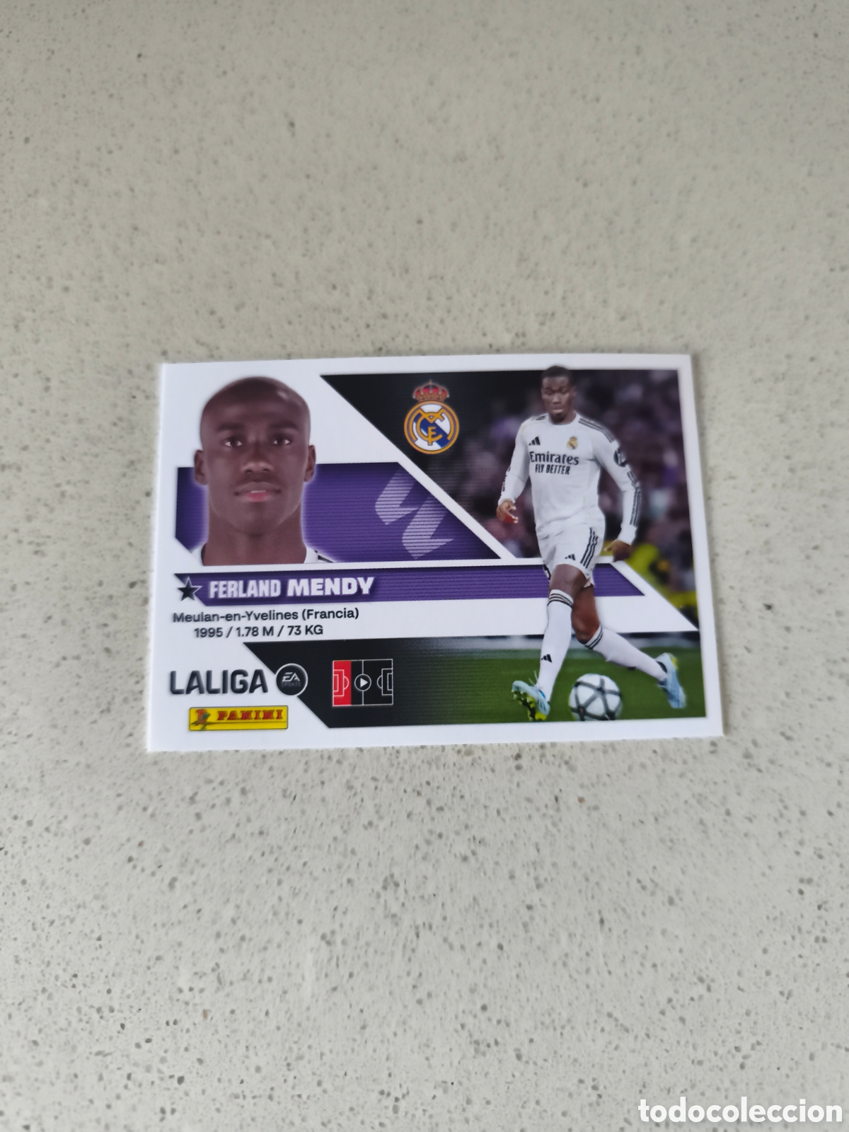 Cromos de f&uacute;tbol: CROMO N&Uacute;MERO 10B MENDY REAL MADRID. LIGA ESTE 26/27. PANINI.