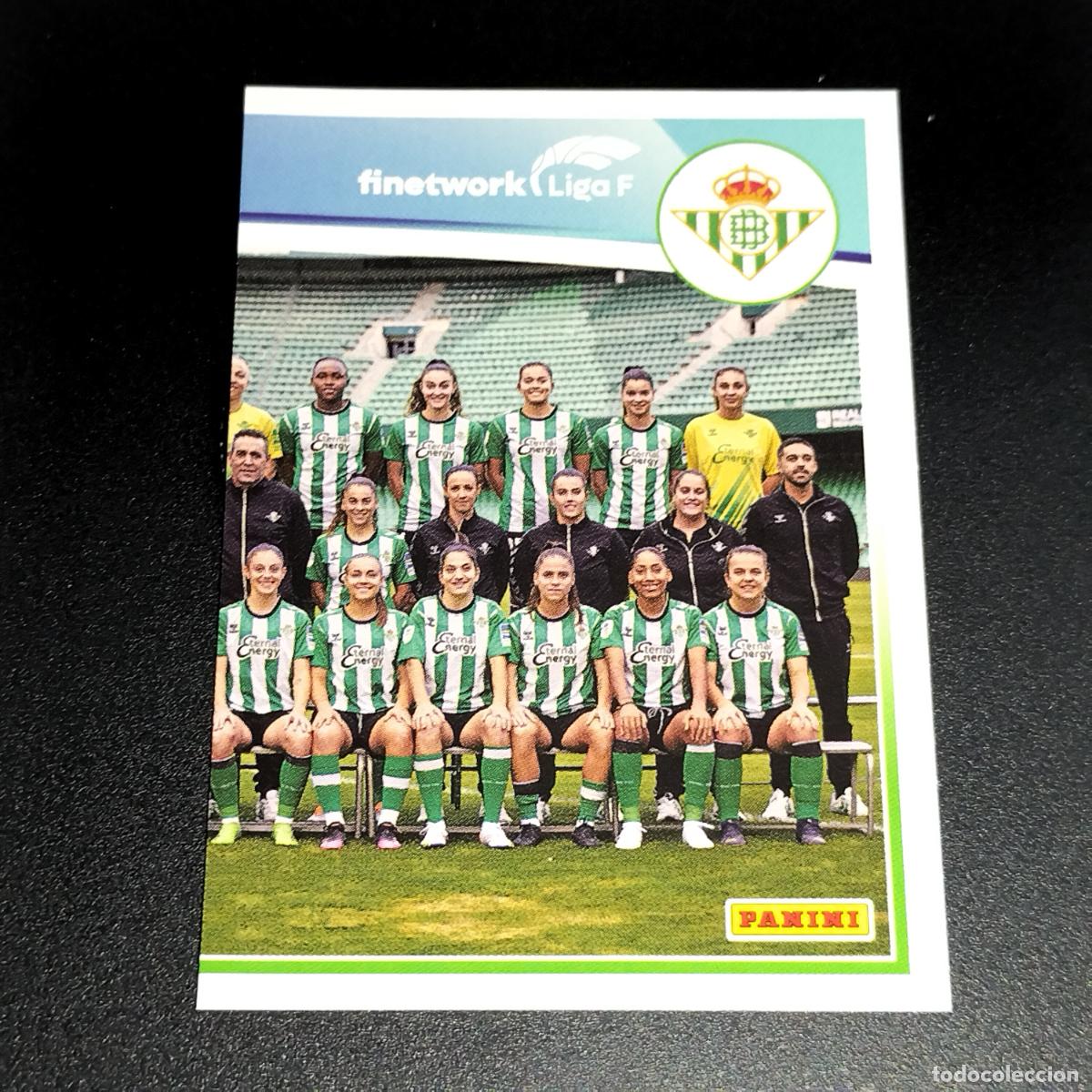 Cromos de f&uacute;tbol: N&ordm; 19 EQUIPO PLANTILLA BETIS CROMOS FINETWORK LIGA F FEMENINA PANINI 2022 2023 22 23