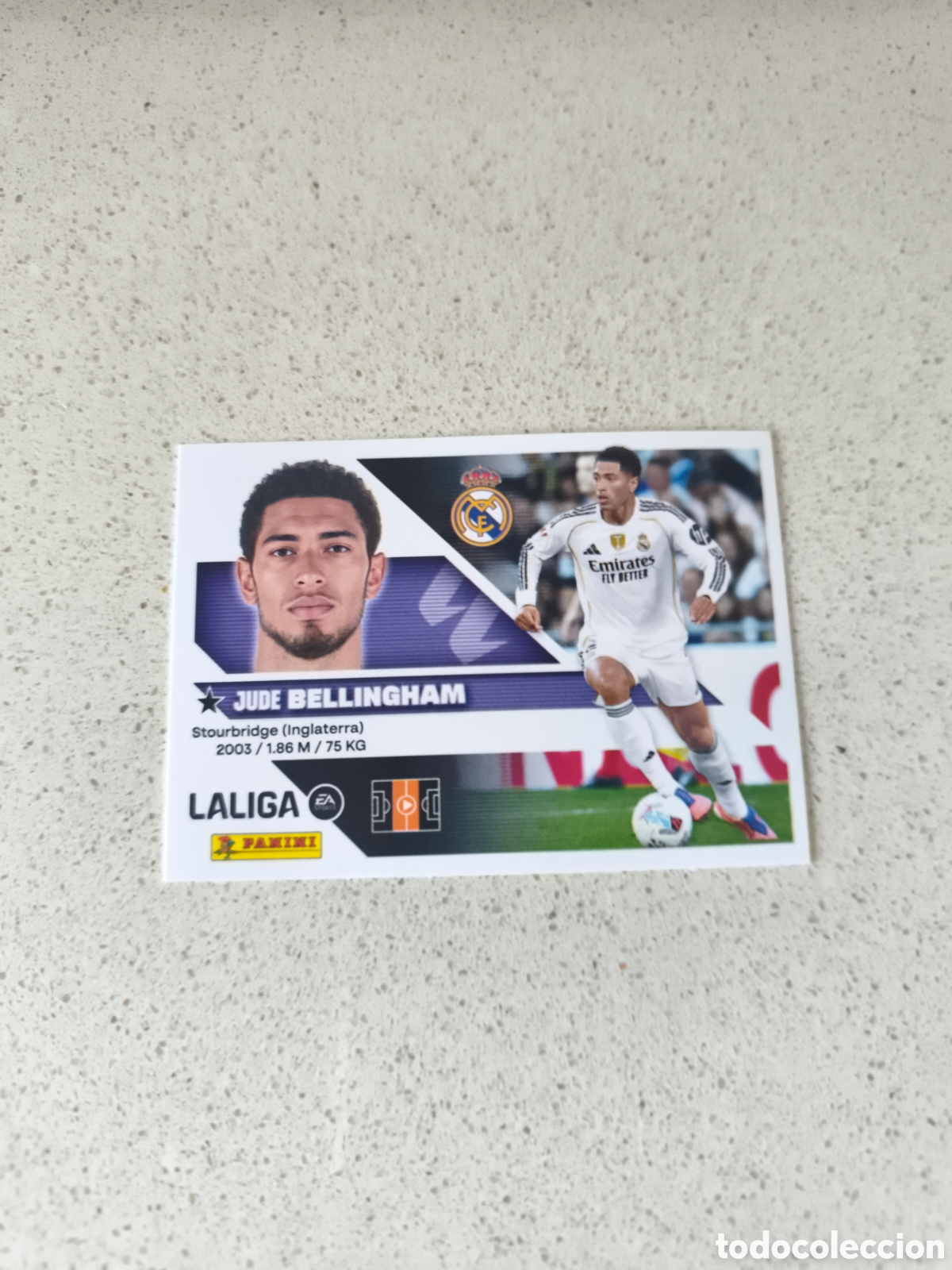 Cromos de f&uacute;tbol: CROMO N&Uacute;MERO 14 BELLINGHAM REAL MADRID. LIGA ESTE 26/27. PANINI.