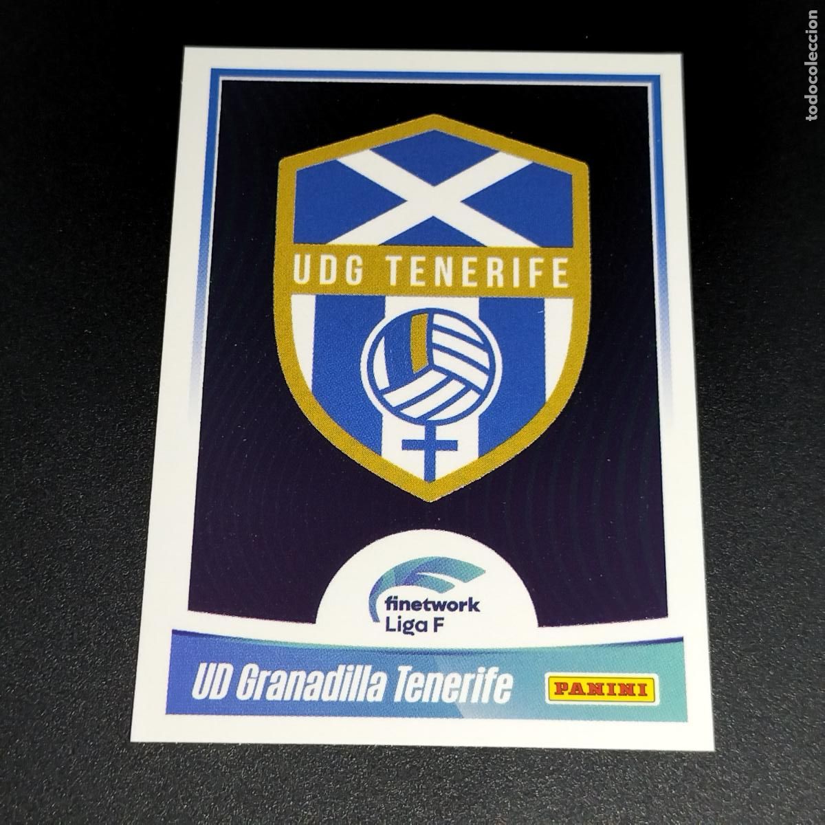 Cromos de f&uacute;tbol: N&ordm; 20 ESCUDO LOGO UD GRANADILLA TENERIFE CROMOS FINETWORK LIGA F FEMENINA PANINI 2022 2023 22 23