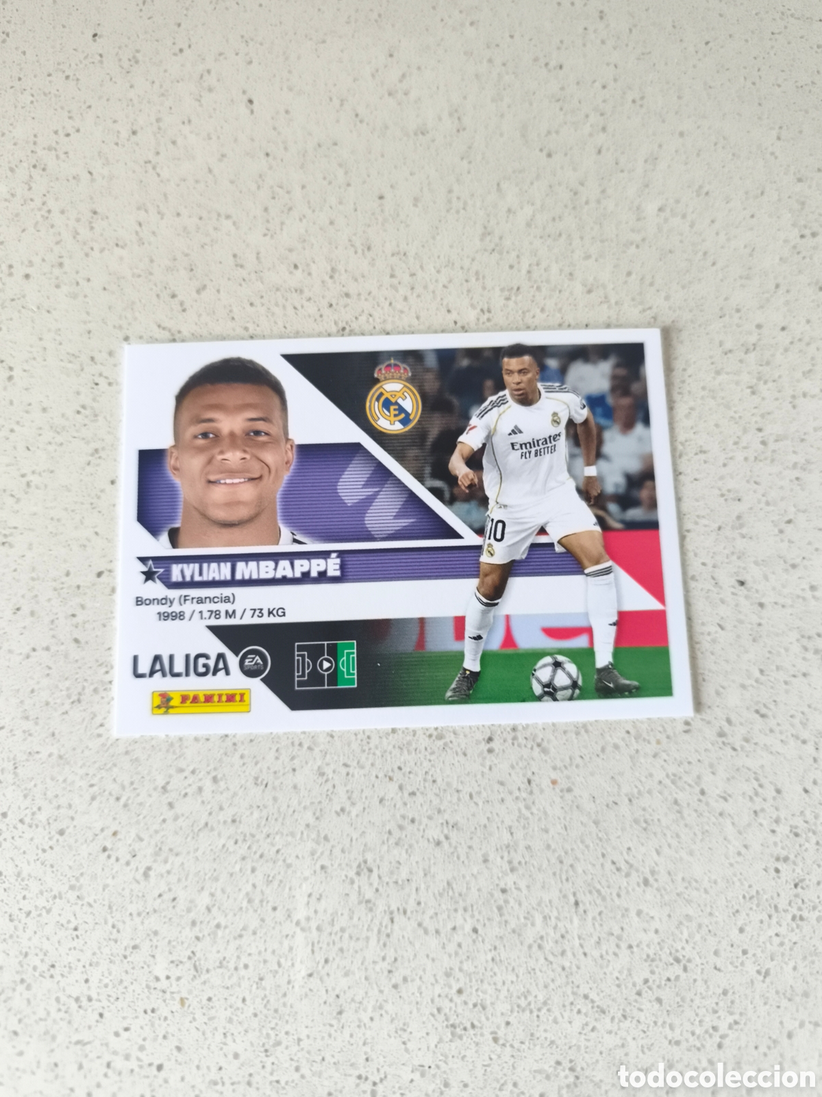 Cromos de Futebol: CROMO N&Uacute;MERO 20 MBAPPE REAL MADRID. LIGA ESTE 26/27. PANINI.