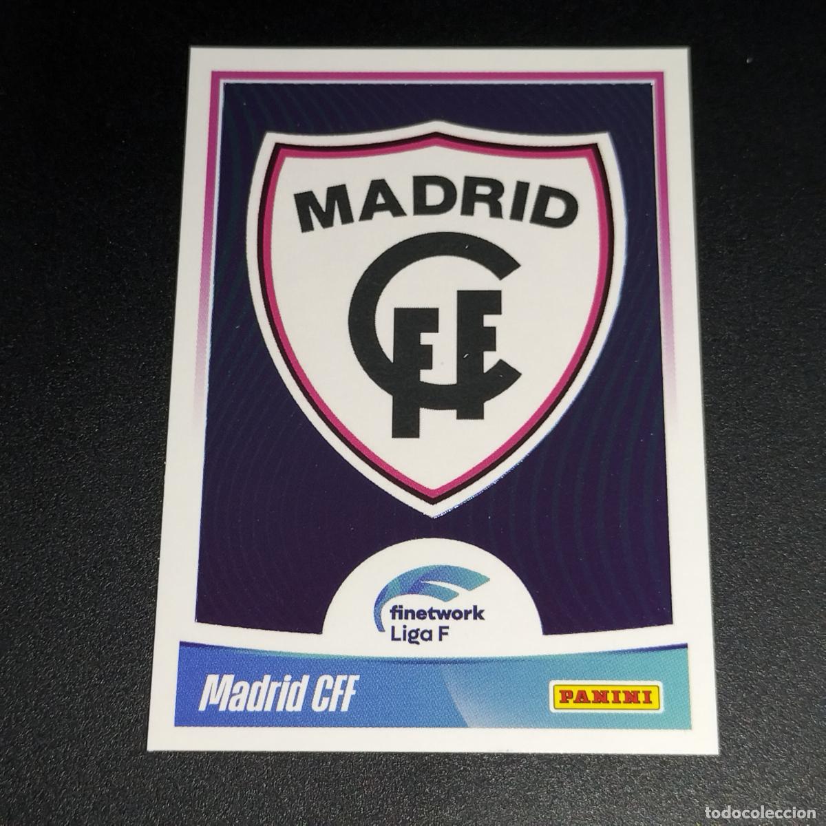 Cromos de f&uacute;tbol: N&ordm; 29 ESCUDO LOGO CFF MADRID CROMOS FINETWORK LIGA F FEMENINA PANINI 2022 2023 22 23