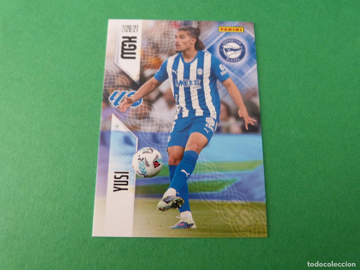 Cromos de f&uacute;tbol: TRADING CARD FUTBOL YUSI DEPORTIVO ALAVES N&ordm; 26 LIGA MEGACRACKS 2026-2027/26-27 PANINI
