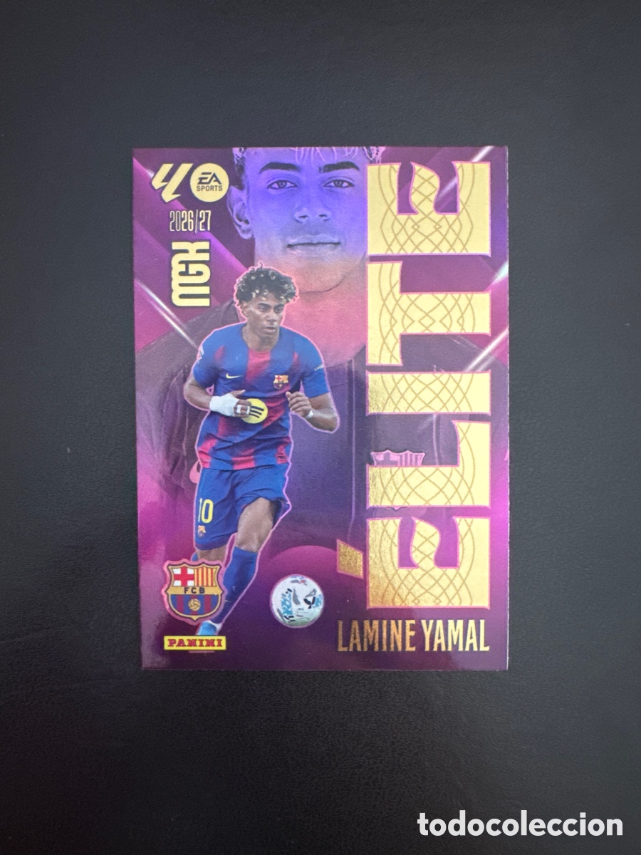 Cromos de f&uacute;tbol: LAMINE YAMAL ELITE NUMERO 9 MEGACRACKS 2026 2027