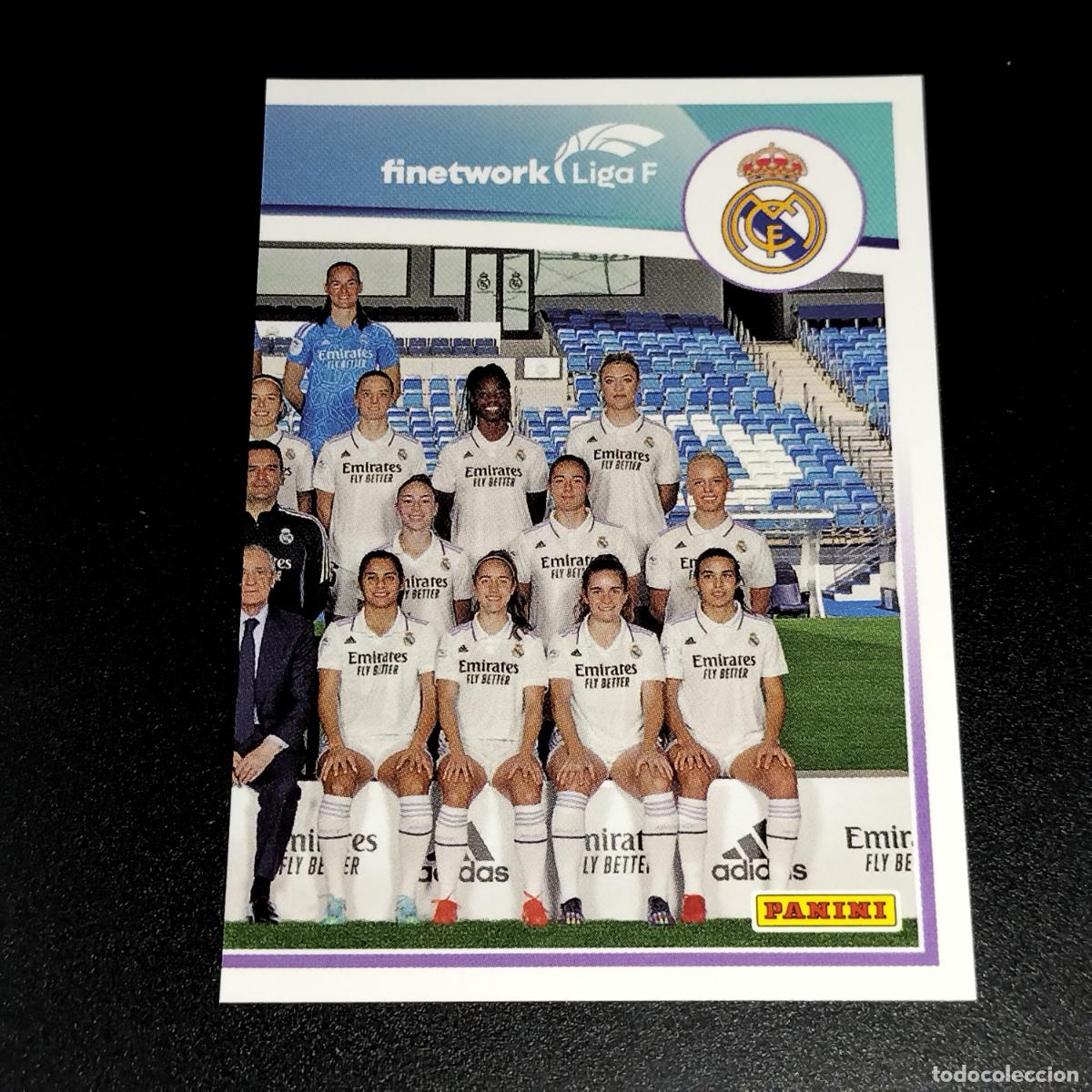 Football Stickers: N&ordm; 34 EQUIPO PLANTILLA REAL MADRID CROMOS FINETWORK LIGA F FEMENINA PANINI 2022 2023 22 23