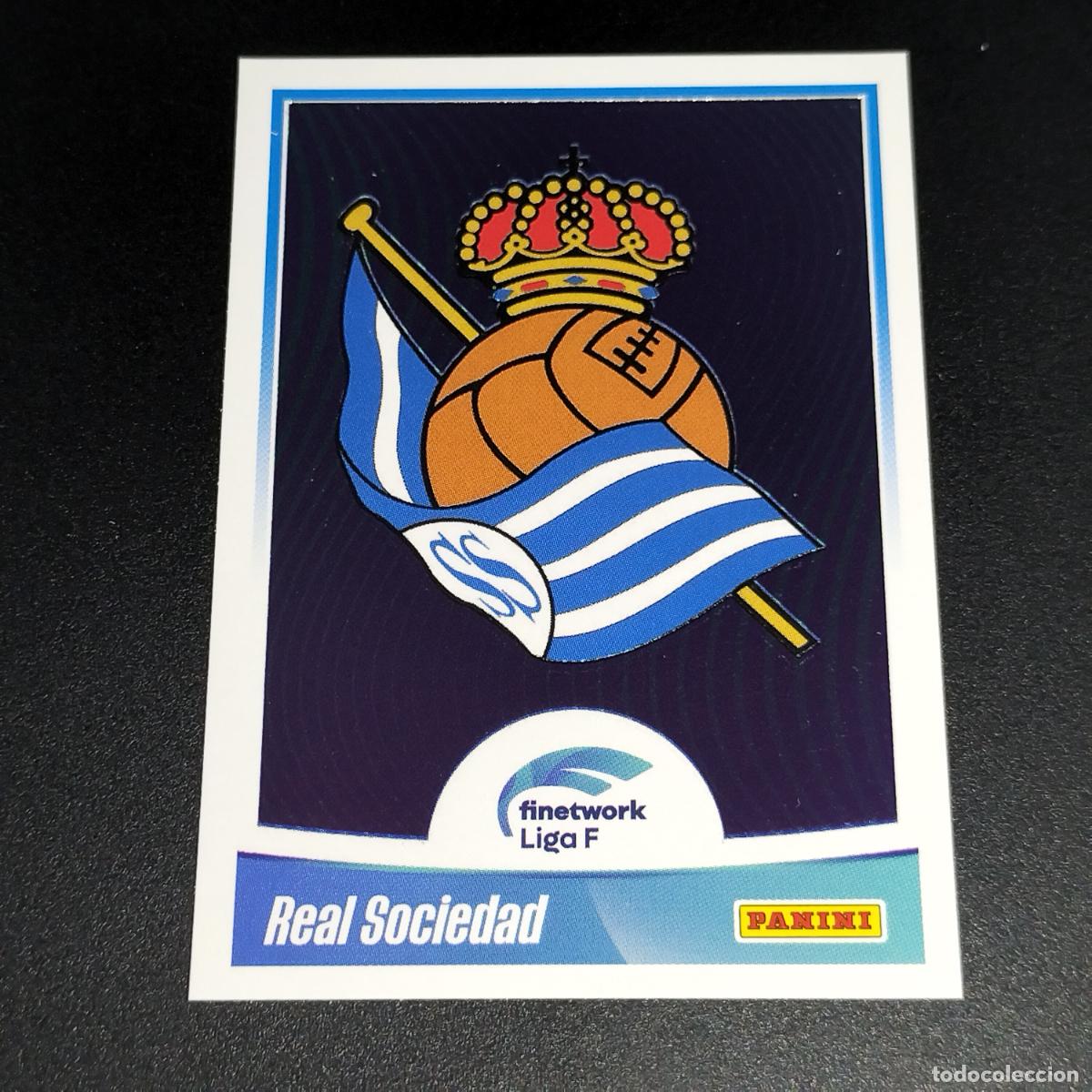 Football Stickers: N&ordm; 35 ESCUDO LOGO REAL SOCIEDAD CROMOS FINETWORK LIGA F FEMENINA PANINI 2022 2023 22 23