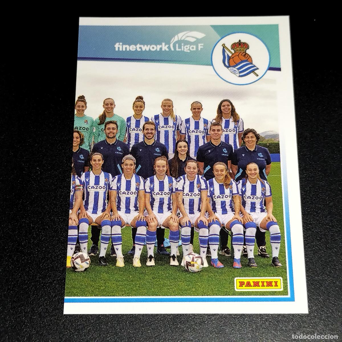 Football Stickers: N&ordm; 37 EQUIPO PLANTILLA REAL SOCIEDAD CROMOS FINETWORK LIGA F FEMENINA PANINI 2022 2023 22 23