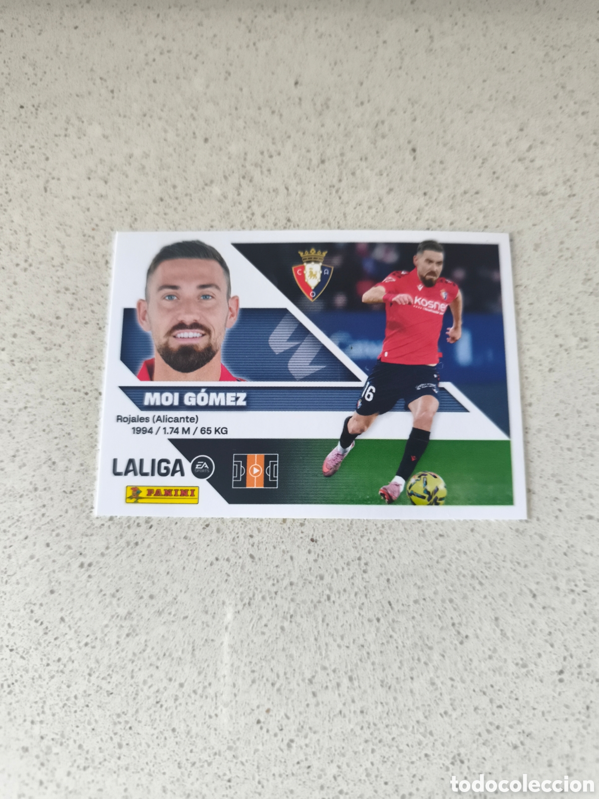 Football Stickers: CROMO N&Uacute;MERO 13A MOI GOMEZ OSASUNA. LIGA ESTE 26/27. PANINI.
