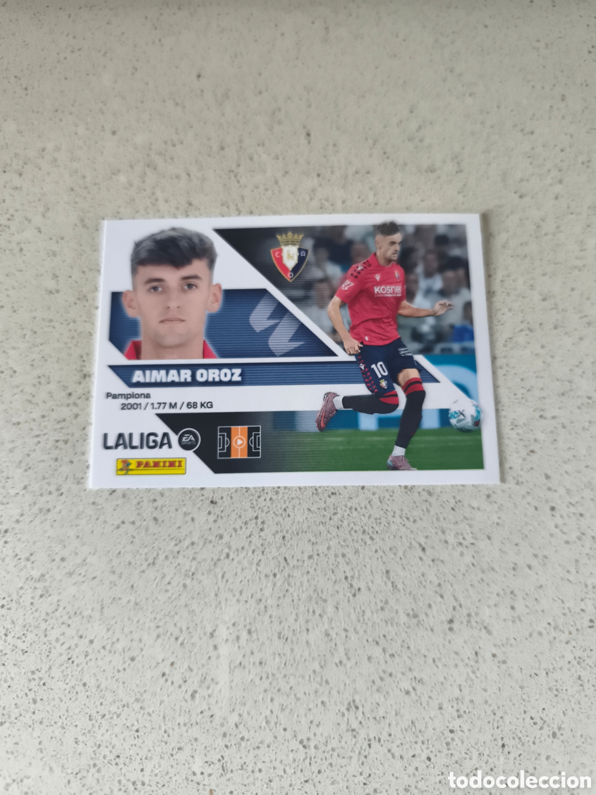 Football Stickers: CROMO N&Uacute;MERO 15 AIMAR OROZ OSASUNA. LIGA ESTE 26/27. PANINI.