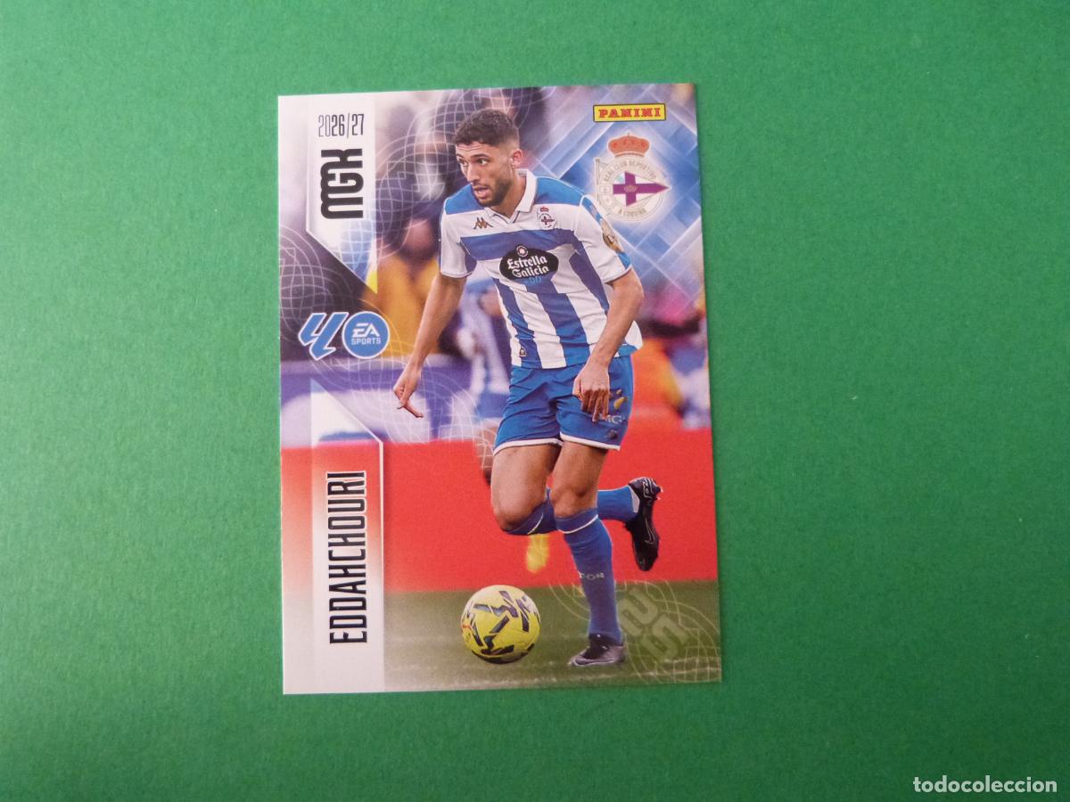 Cromos de f&uacute;tbol: TRADING CARD FUTBOL EDDAHCHOURI DEPORTIVO LA CORU&Ntilde;A N&ordm; 143 LIGA MEGACRACKS 2026-2027/26-27 PANINI