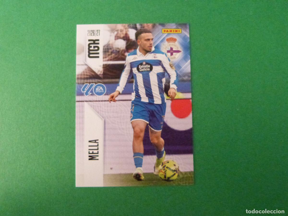 Cromos de f&uacute;tbol: TRADING CARD FUTBOL MELLA DEPORTIVO LA CORU&Ntilde;A N&ordm; 141 LIGA MEGACRACKS 2026-2027/26-27 PANINI