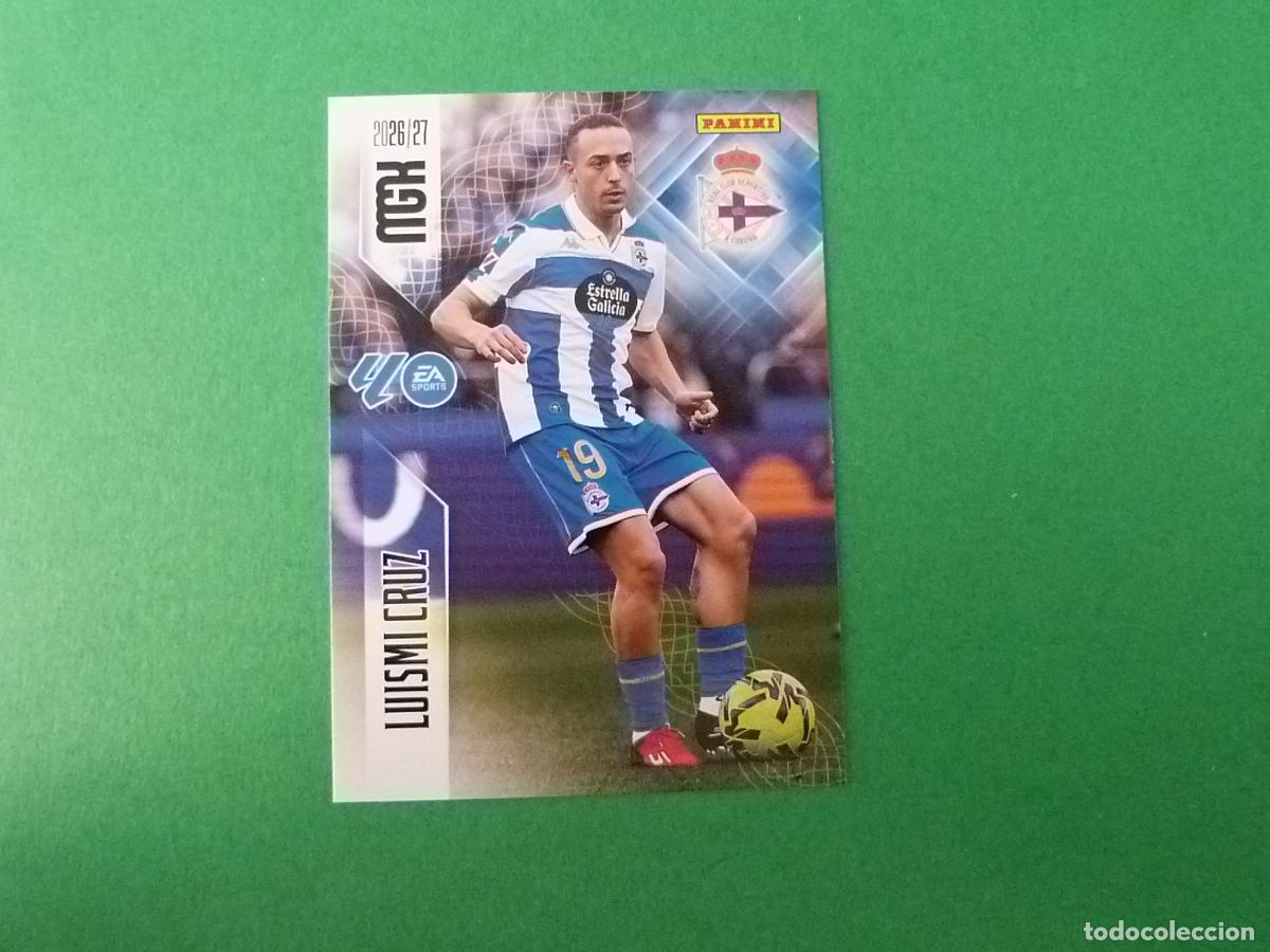 Cromos de f&uacute;tbol: TRADING CARD FUTBOL LUISMI CRUZ DEPORTIVO LA CORU&Ntilde;A N&ordm; 140 LIGA MEGACRACKS 2026-2027/26-27 PANINI