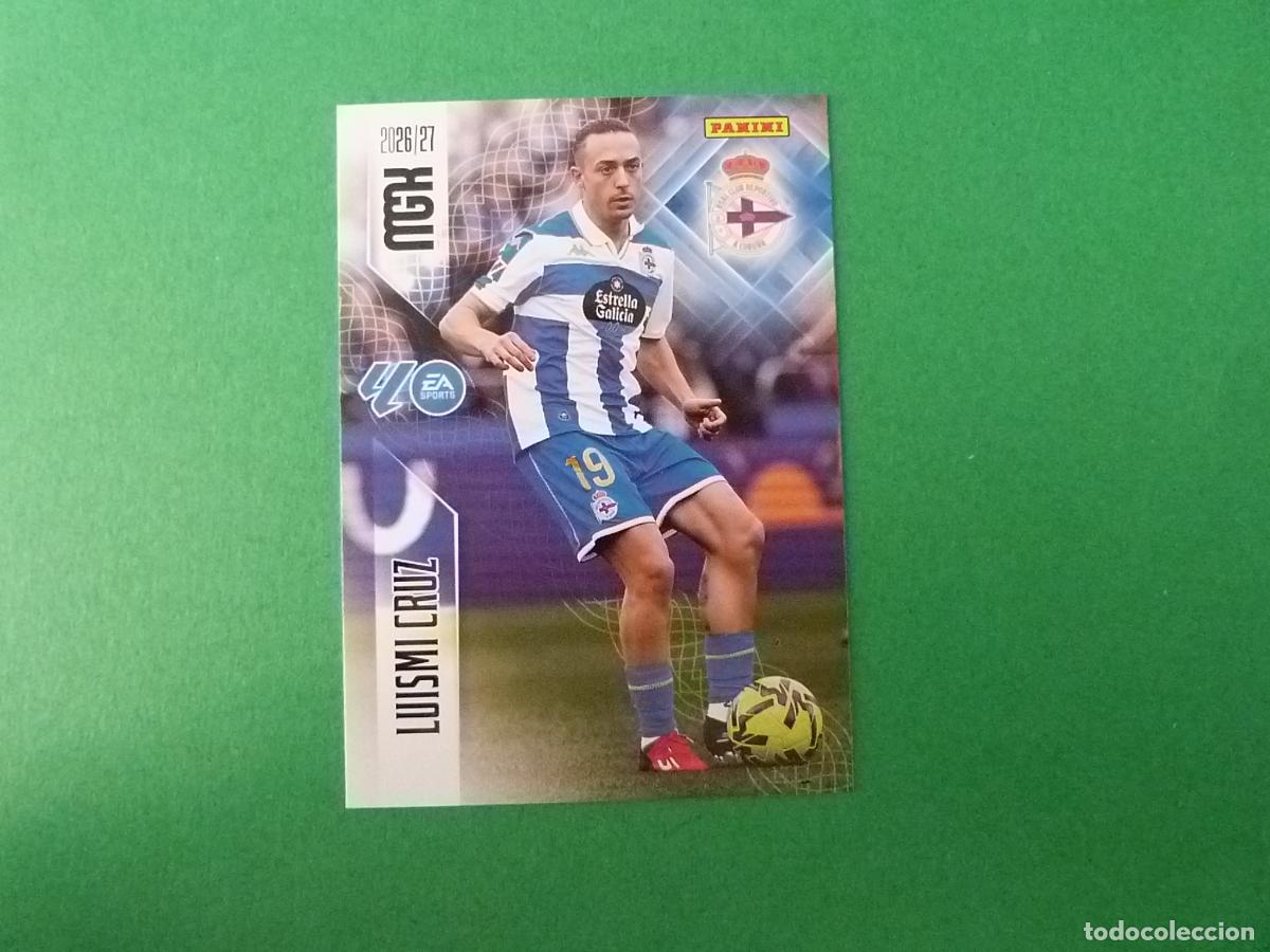 Cromos de f&uacute;tbol: TRADING CARD FUTBOL LUISMI CRUZ DEPORTIVO LA CORU&Ntilde;A N&ordm; 140 LIGA MEGACRACKS 2026-2027/26-27 PANINI