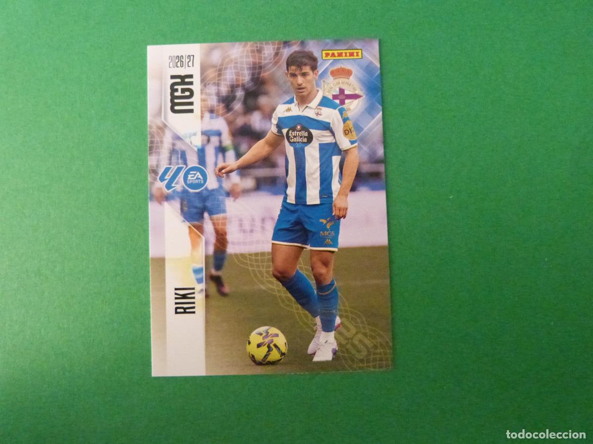 Cromos de f&uacute;tbol: TRADING CARD FUTBOL RIKI DEPORTIVO LA CORU&Ntilde;A N&ordm; 137 LIGA MEGACRACKS 2026-2027/26-27 PANINI