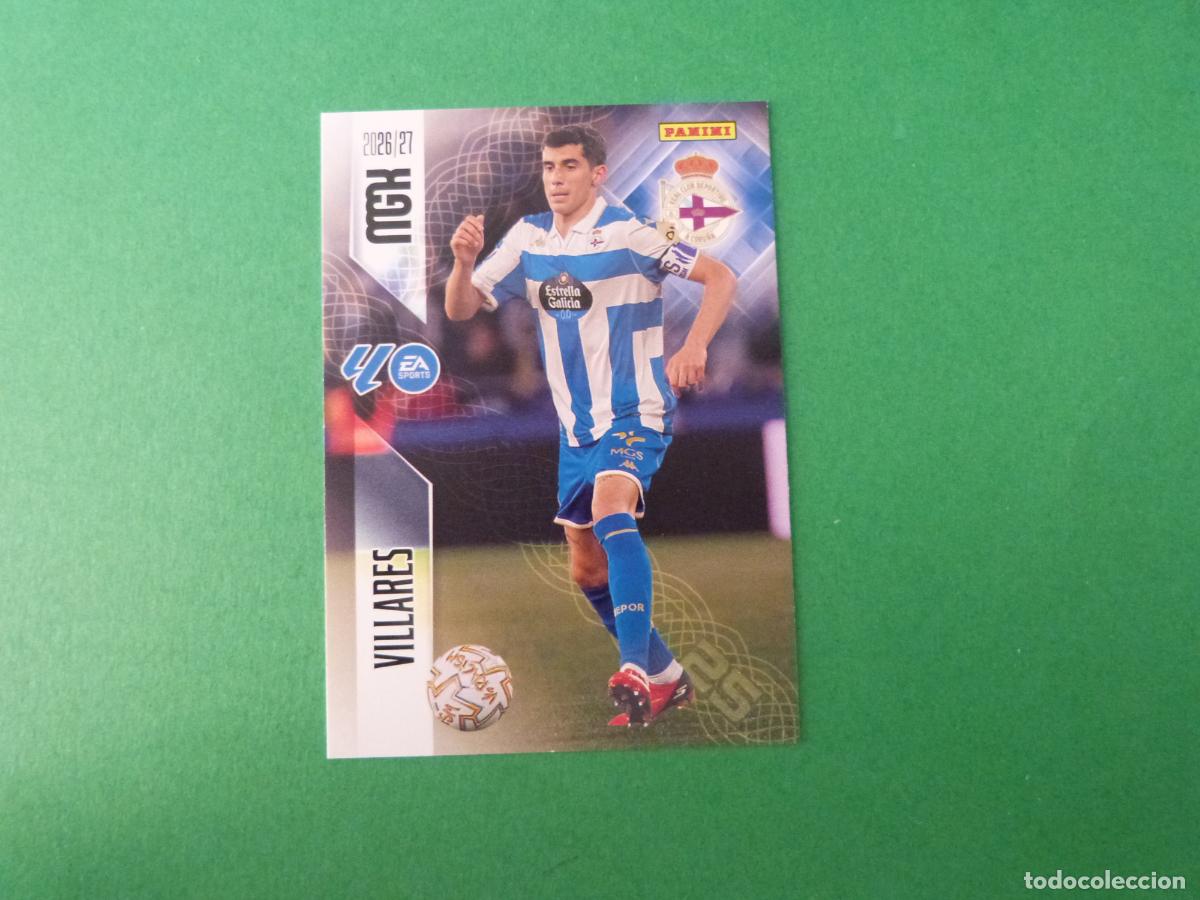 Cromos de f&uacute;tbol: TRADING CARD FUTBOL VILLARES DEPORTIVO LA CORU&Ntilde;A N&ordm; 136 LIGA MEGACRACKS 2026-2027/26-27 PANINI