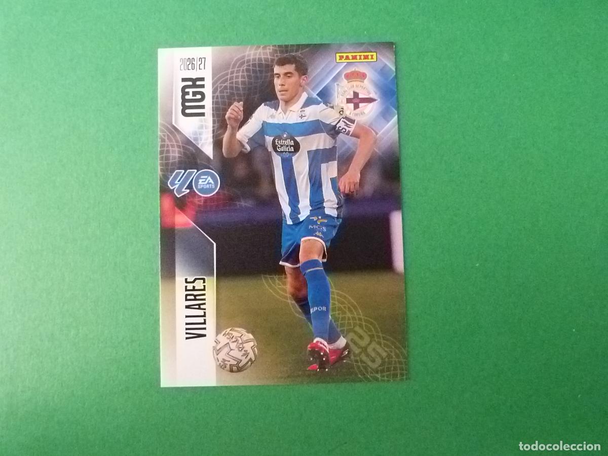 Cromos de f&uacute;tbol: TRADING CARD FUTBOL VILLARES DEPORTIVO LA CORU&Ntilde;A N&ordm; 136 LIGA MEGACRACKS 2026-2027/26-27 PANINI