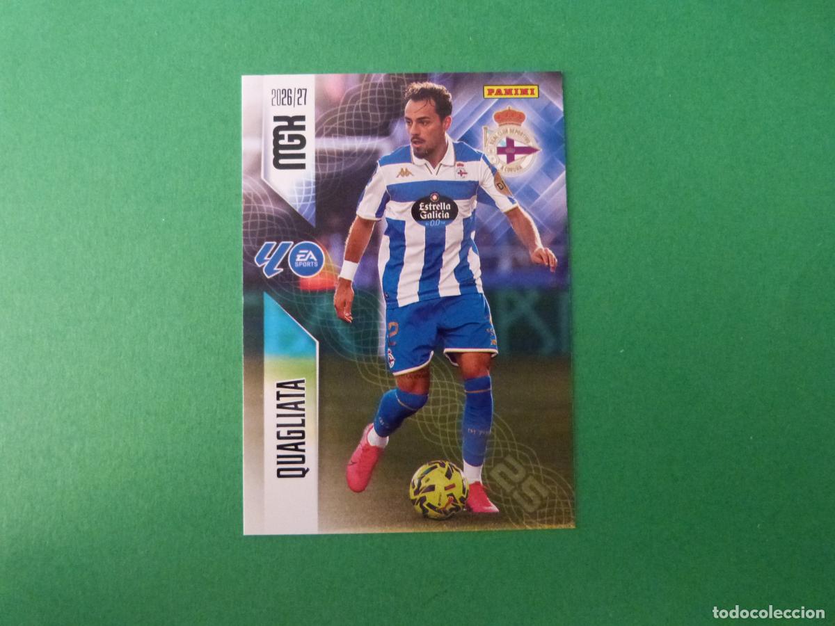 Cromos de f&uacute;tbol: TRADING CARD FUTBOL QUAGLIATA DEPORTIVO LA CORU&Ntilde;A N&ordm; 135 LIGA MEGACRACKS 2026-2027/26-27 PANINI
