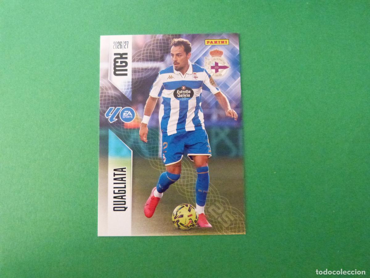Cromos de f&uacute;tbol: TRADING CARD FUTBOL QUAGLIATA DEPORTIVO LA CORU&Ntilde;A N&ordm; 135 LIGA MEGACRACKS 2026-2027/26-27 PANINI